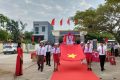 Lễ đón bằng công nhận trường đạt chuẩn Quốc gia.